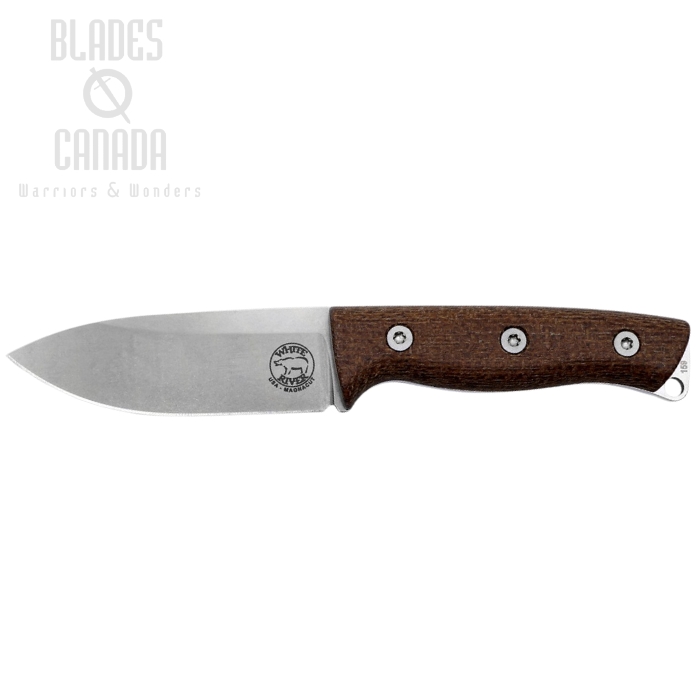White River Ursus Cub 35, Magnacut Steel, Natural Burlap Micarta, Kydex Sheath